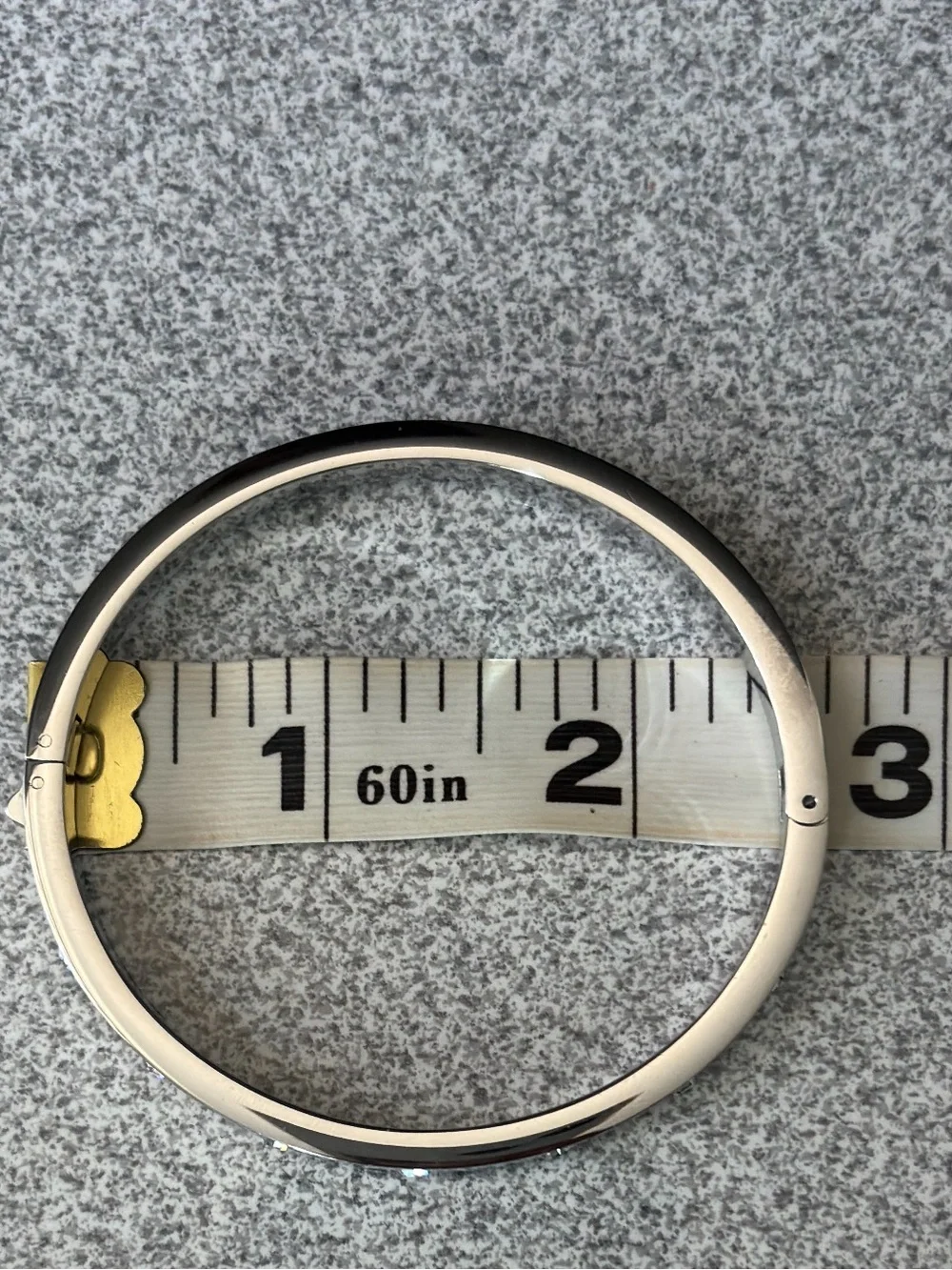 Kate Spade Silver Bezel CZ Bangle Bracelet - Picture 4 of 4